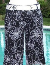 Cache Hibiscus Embroider Walking Bermuda City Short Dress Pant 2/4/6/8/1... - $34.95