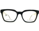 L.A.M.B Eyeglasses Frames LA043 BLK Black Ivory Square Thick Rim 53-18-140 - $41.86