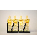 Minifigure Battle Droid Yellow Pack Of 4 Star Warss Bulk Block - $9.64