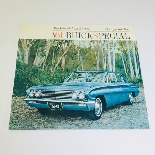 Vtg 1961 Buick Special Deluxe Sedan Station Wagon car auto Catalog Brochure - $10.65