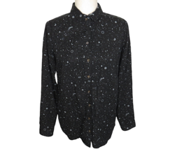 Marine Layer Valley Button Down Top Starry Celestial Print Size Small - £38.56 GBP