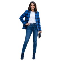 Merona Blue Plaid Flannel Tailored Fit  Blazer - $19.80