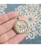 Vintage Aries Ram Gold &amp; Silver Zodiac Pendant - $69.35 CAD