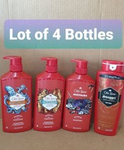 Lot of 4 Mixed Men&#39;s Old Spice Body Wash,Shampoo &amp; 2 in 1 Shampoo &amp; Conditioner  - £29.23 GBP