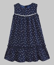 A.T.U.N. Navy Polka Dot Hannah Sleeveless Dress Size 4-5 Years - £6.85 GBP