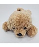 9&quot; Puppy Dog Tan Laying Plush Beanbag Stuffed Animal Toy Lovey B39 - $13.56 CAD