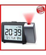 Stylish Projection Alarm Clock - LCD Display with Temperature &amp; Snooze F... - $575.48 MXN