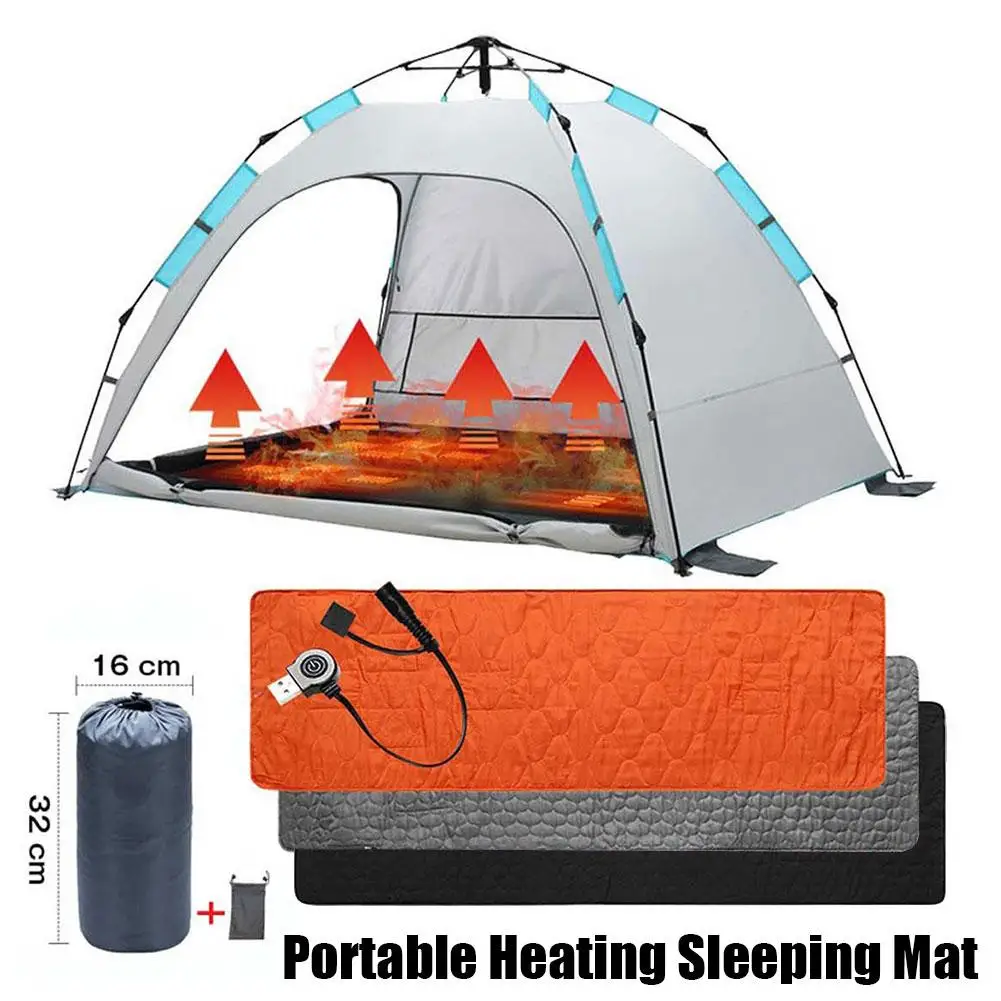 Outdoor USB Heating Sleeping Mat 5 Heating Zones Adjustable Temperature Electric - £35.01 GBP