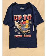 Stitch Christmas Graphic Crew Neck Short Sleeve T-Shirt Kid Size L New w... - €8,55 EUR