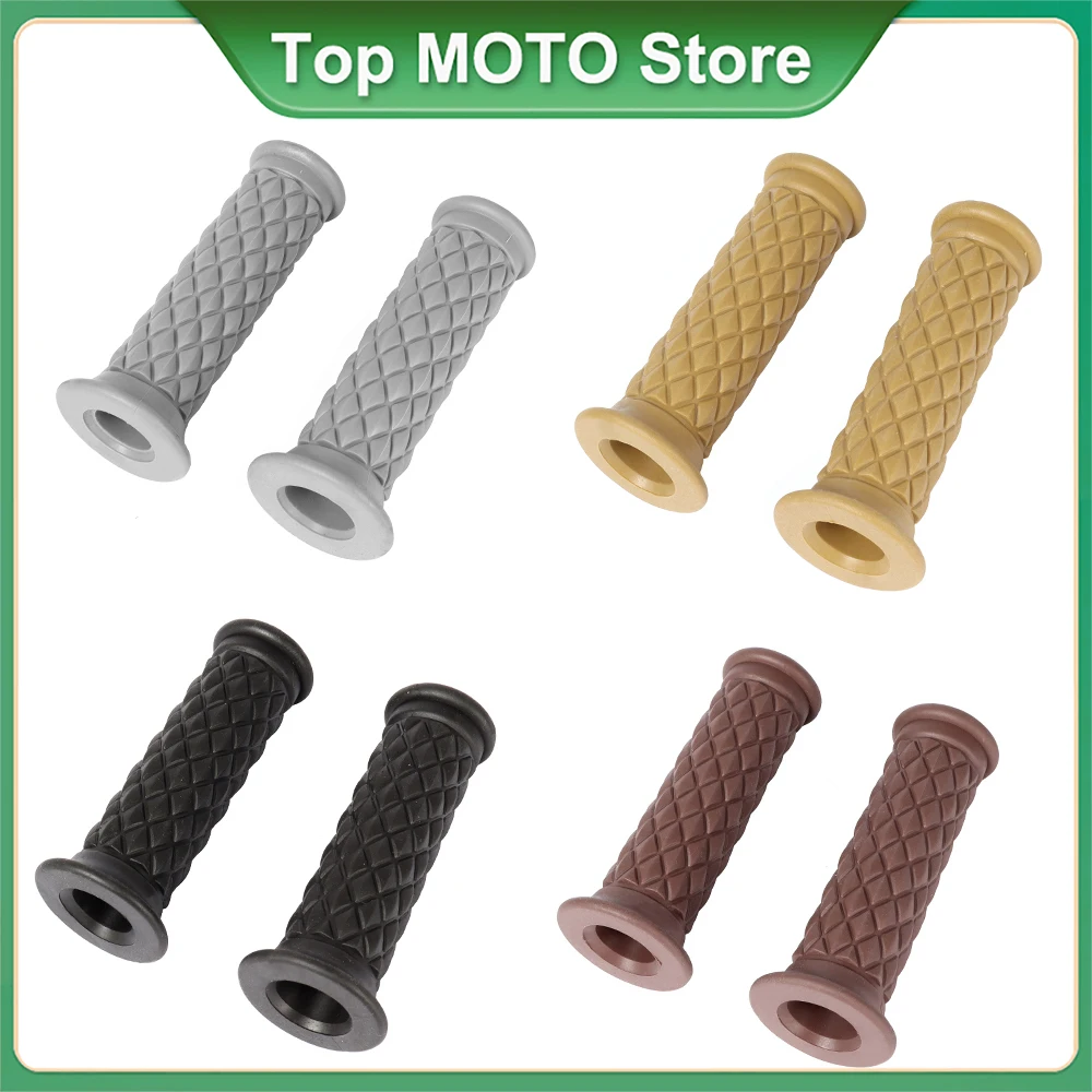 2 Pcs/Set Durable 7/8&quot; Motorcycle Bike Universal Handlebar Silicone Rubber Hand - £21.28 GBP