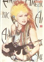 ⭕VTG card pocket calendar 1986 CYNDI LAUPER Portugal group music singer - $6.07 CAD