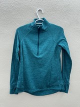 Avia Womens Sweatshirt Size Small Blue Long Sleeve Half Zip Fleece Lined - £9.83 GBP