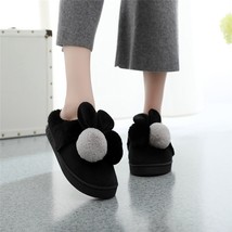 Winter Warm Plush Flecce  Floor Slippers Female Indoor Outdoor Cotton Shoes Woma - £19.86 GBP