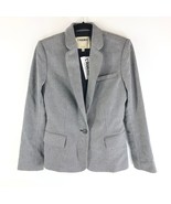L&#39;Agence Blazer Jacket Herringbone One Button Black White Size 2 - £152.07 GBP