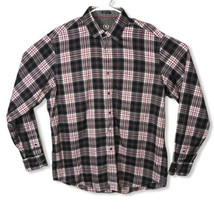 Bugatchi Shaped Fit Mens Western Shirt Multi Color Plaid Xl - £10.41 GBP