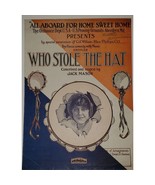 Who Stole The Hat By Jack Mason 1918 Vintage Sheet Music - $9.49