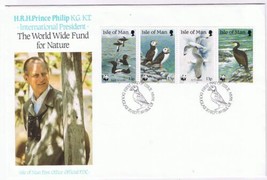 Stamps Isle Of Man FDC Prince Philip World Wide Fund Wildlife September 20 1989 - £1.58 GBP