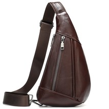 WESTAL Sling Bag Men&#39;s Genuine Leather Shoulder Bags for Men Casual Travel Messe - £51.61 GBP