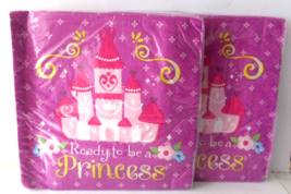 4X Disney Sofia The First Party Napkins Ready To Be Princess 16 Per Pack - £3.81 GBP