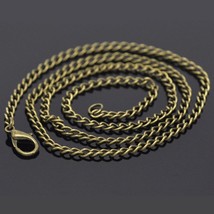 DoreenBeads 12PCs Antique Bronze Color Link Necklaces Chains DIY Making Necklace - £14.10 GBP