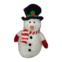 Wishpets Snowstar Snowman Plush Stuffed Animal Toy White Top Hat 2006 22&quot; - $13.65