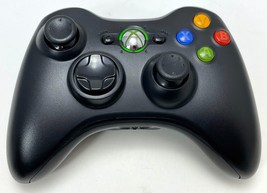 Official Microsoft Xbox 360 &amp; Windows Black Wireless Controller 1403 OEM gamepad - £34.00 GBP