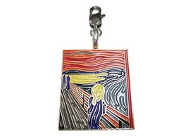 Edvard Munch The Scream Painting Pendant Zipper Pull Charm - £27.96 GBP