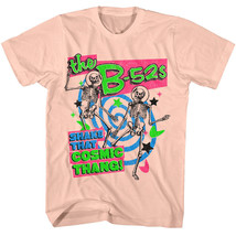 B52s Shake that Cosmic Thang Peachy Men&#39;s T Shirt Astronaut Skeletons Band 70s R - £23.21 GBP+
