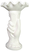 1940s Westmorland 8&quot; White Milkglass Milk Glass Lady Liberty Vase Vintag... - $45.99