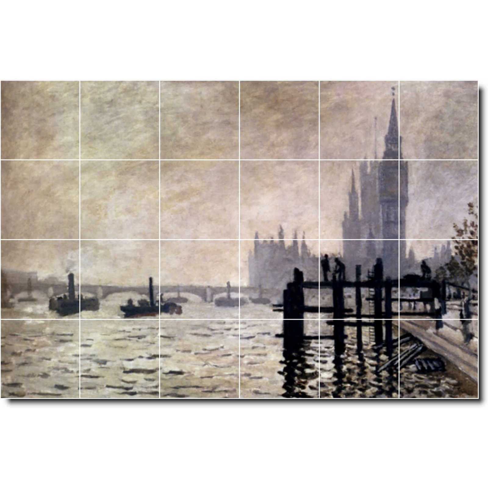 Monet claude the thames and the houses of parliament