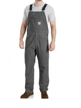 Carhartt 102987 Rugged Flex Relaxed Fit Canvas Bib Overall 32x32 Gray - £95.92 GBP