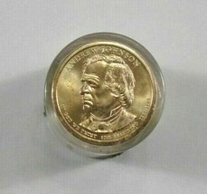 Danbury Mint Andrew Johnson Presidential Dollar Coin Roll of 12 Uncirculated - £18.69 GBP