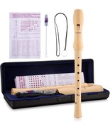 Baroque Recorder 8 holes,Soprano C Key Recorder Made of Maple Wood with ... - £26.85 GBP