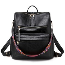 Herald Fashion Women Leather BackpaLarger Capacity School Bags For Teenage Girls - £39.68 GBP