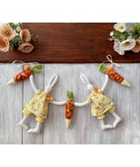 Easter garland Fabric bunny Easter gift idea Lovely soft bunny Toy Cute ... - $58.00