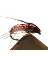 20pcs Nymph Fly Fishing Flies Barbed Hook Size #12 Freshwater Lures - $19.99