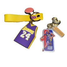 Lakers #24 Kobe Bryant Basketball 3D Jersey Silicon Keychain Gift - $21.66