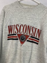 Vintage Wisconsin Badgers Sweatshirt Crewneck NCAA Men’s XL USA 80s 90s - £31.55 GBP