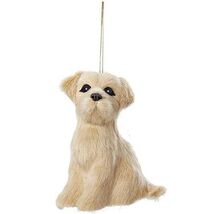 Plush Yellow Labrador Retriever Dog Ornament New - $14.83