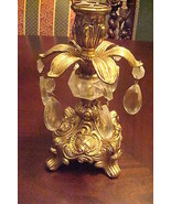 Parlor french candle holder with tear drops, gorgeous! 7 1/4&quot; tall[a*table] - €46,44 EUR