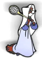 Disney Maid Marian from Robin Hood Playing Badminton pin - £12.42 GBP