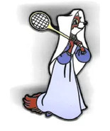Disney Maid Marian from Robin Hood Playing Badminton pin - £12.38 GBP