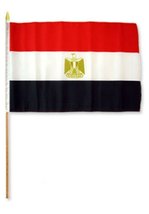 RFCO Egypt 12&quot;x18&quot; Stick Flag (6) - £7.89 GBP+