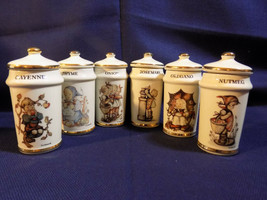 Lot Of 6 M.J. Hummel Spice Jars - 1987 - Mint - £23.68 GBP