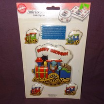 NOS Wilton Little Locomotive Train Cake Top Set 1991  2113-2818 Happy Birthday - £10.07 GBP