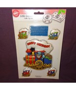 NOS Wilton Little Locomotive Train Cake Top Set 1991  2113-2818 Happy Bi... - £9.84 GBP
