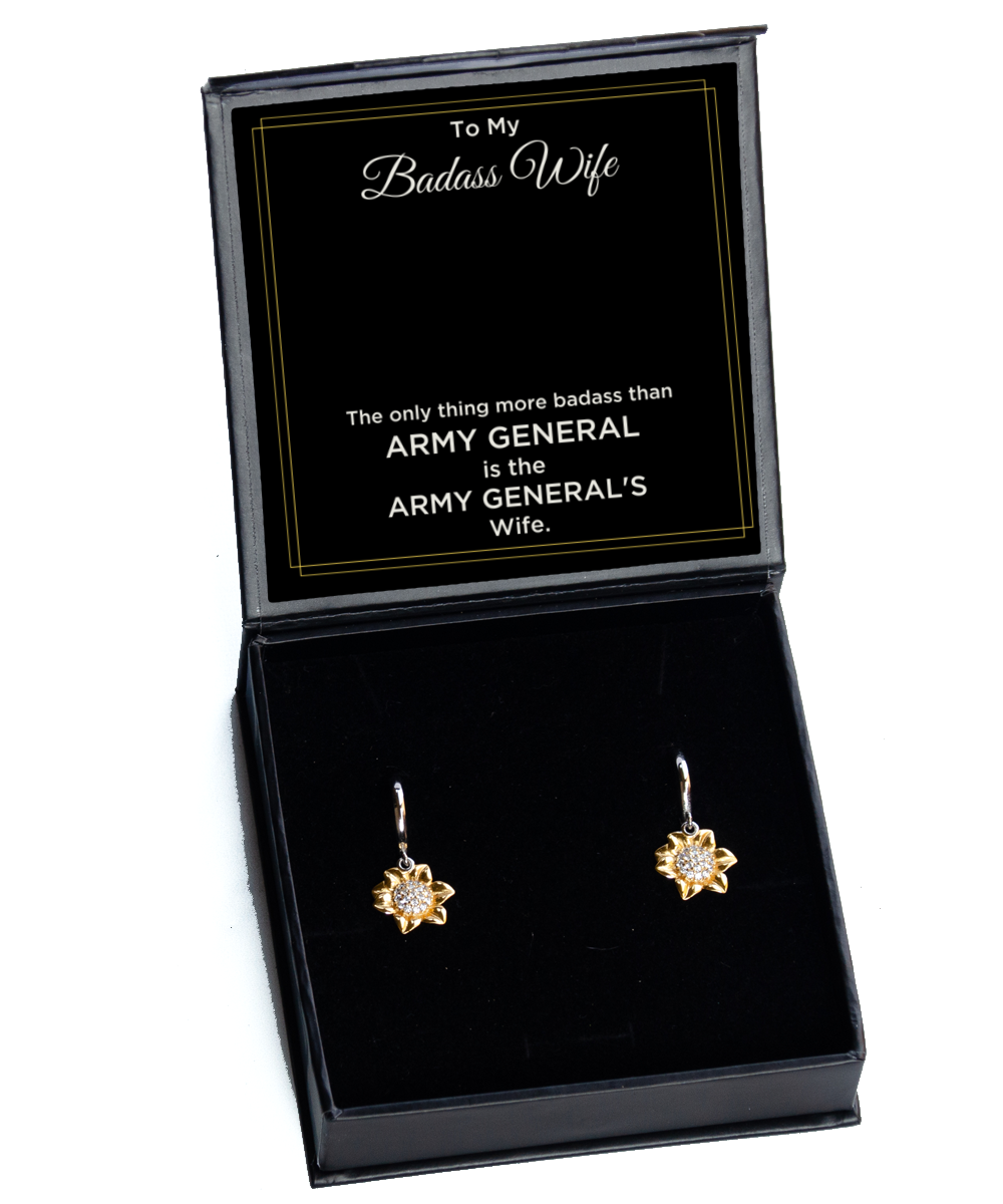 Primary image for Ear Rings For Military Wife, Army General Wife Earring Gifts, Military Husband 