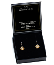 Ear Rings For Military Wife, Army General Wife Earring Gifts, Military H... - $49.95