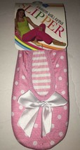 Blue Star fashion ballerina house slipper-L/XL SZ 9-11-pink w poka dots ... - $16.71