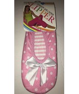 Blue Star fashion ballerina house slipper-L/XL SZ 9-11-pink w poka dots ... - $16.71